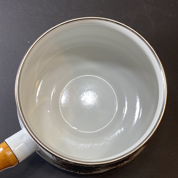 Fondue - porcelain/enamel Delicate Flower Fun Retro Set - Picture 7 of 7